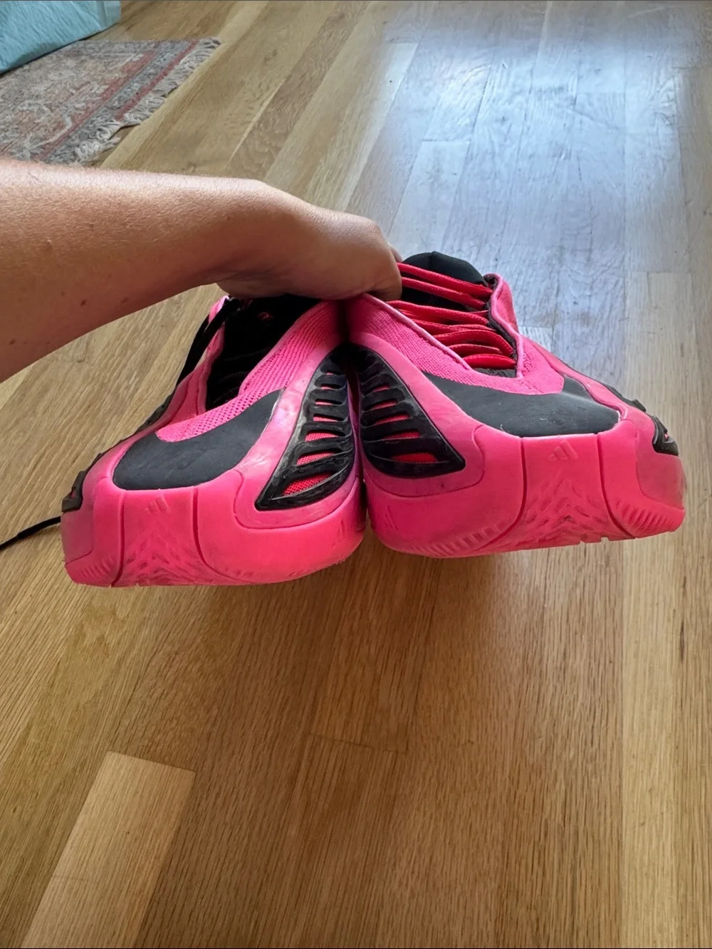 adidas Anthony Edwards 2 (AE 2) Lucid Pink / Core Black / Lucid Red 13